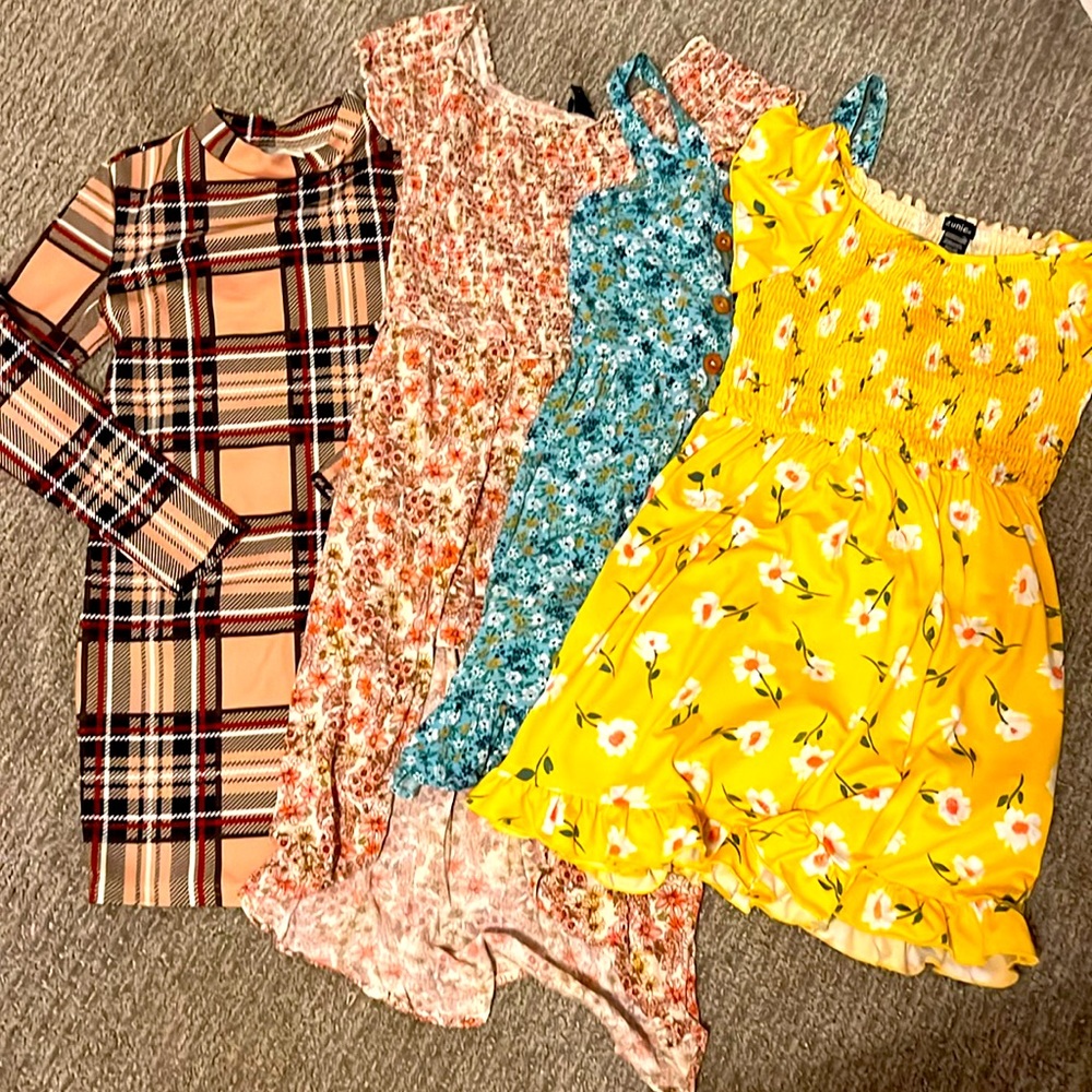 4 dresses,